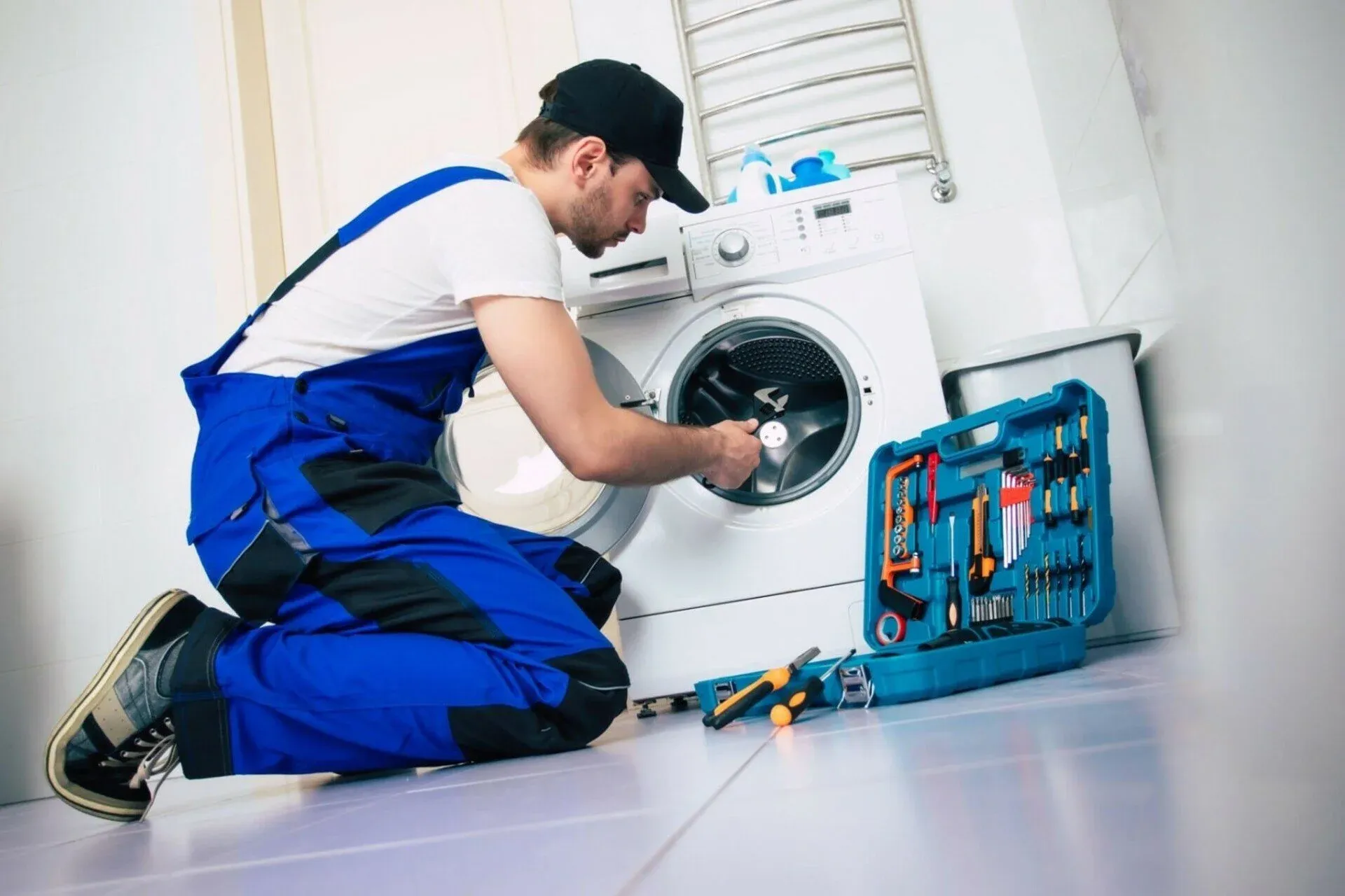 Ramson Appliances technician servicing a home appliance in Groveland, FL